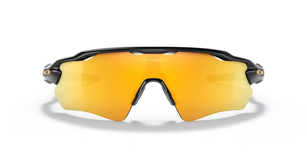 Солнцезащитные очки Oakley Radar Ev Path Polarized 9208C9, полированные, черные, призматические, 24K, поляризованные