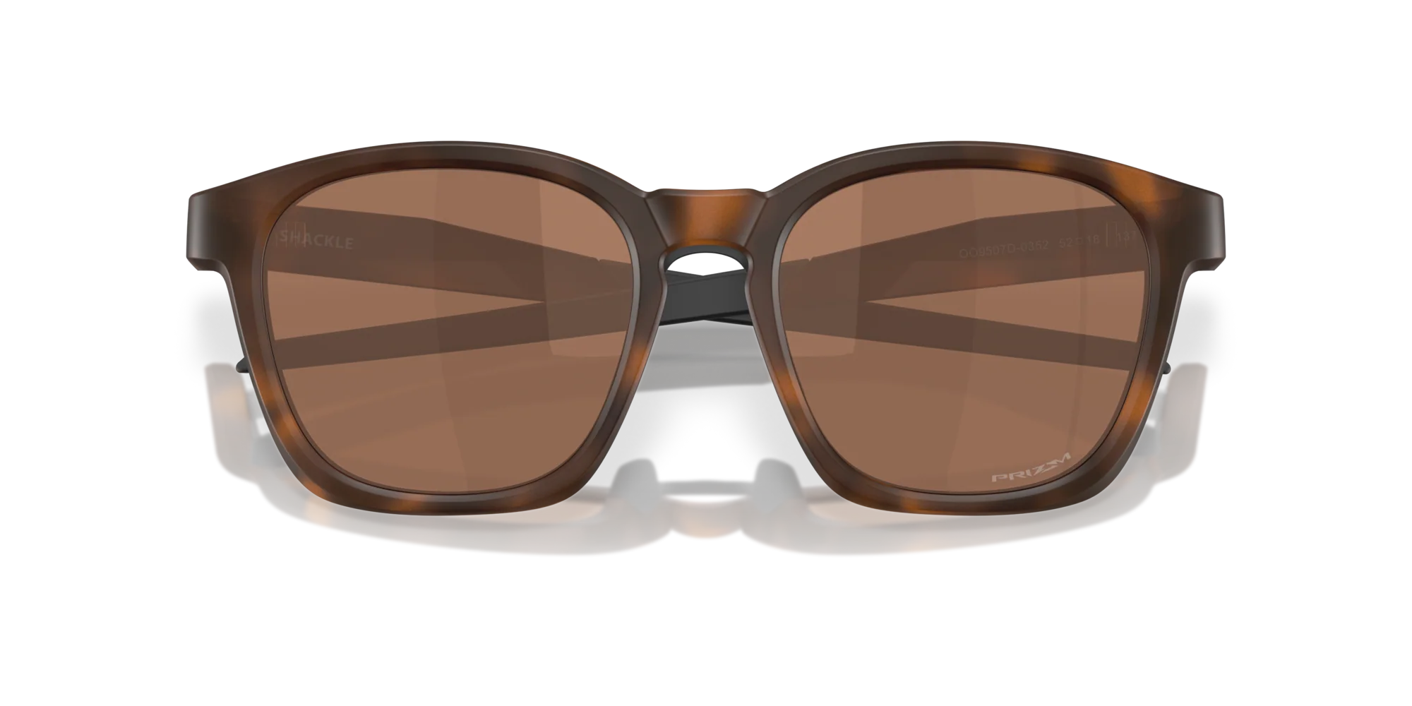 Солнцезащитные очки Oakley Shackle 9507D, матово-коричневые, черепаховые, призматические, вольфрамовые, 950703 52 Ekartman