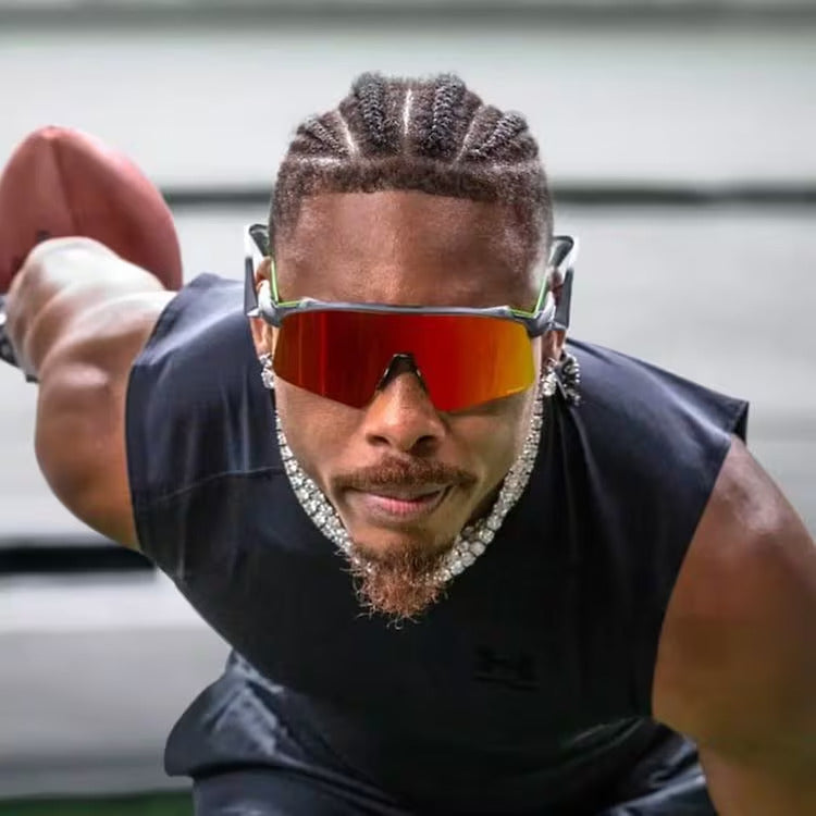 Солнцезащитные очки Oakley Stunt Wing 951903, матовые, песочно-чёрные, призматические