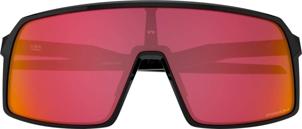 Oakley Sutro Cycling Sunglasses Polished Black Prizm Snow Torch Iridium