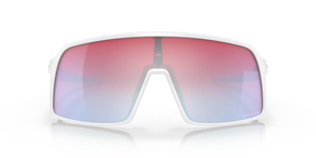 Oakley Sutro Cycling Sunglasses Polished White Prizm Snow Sapphire Irid