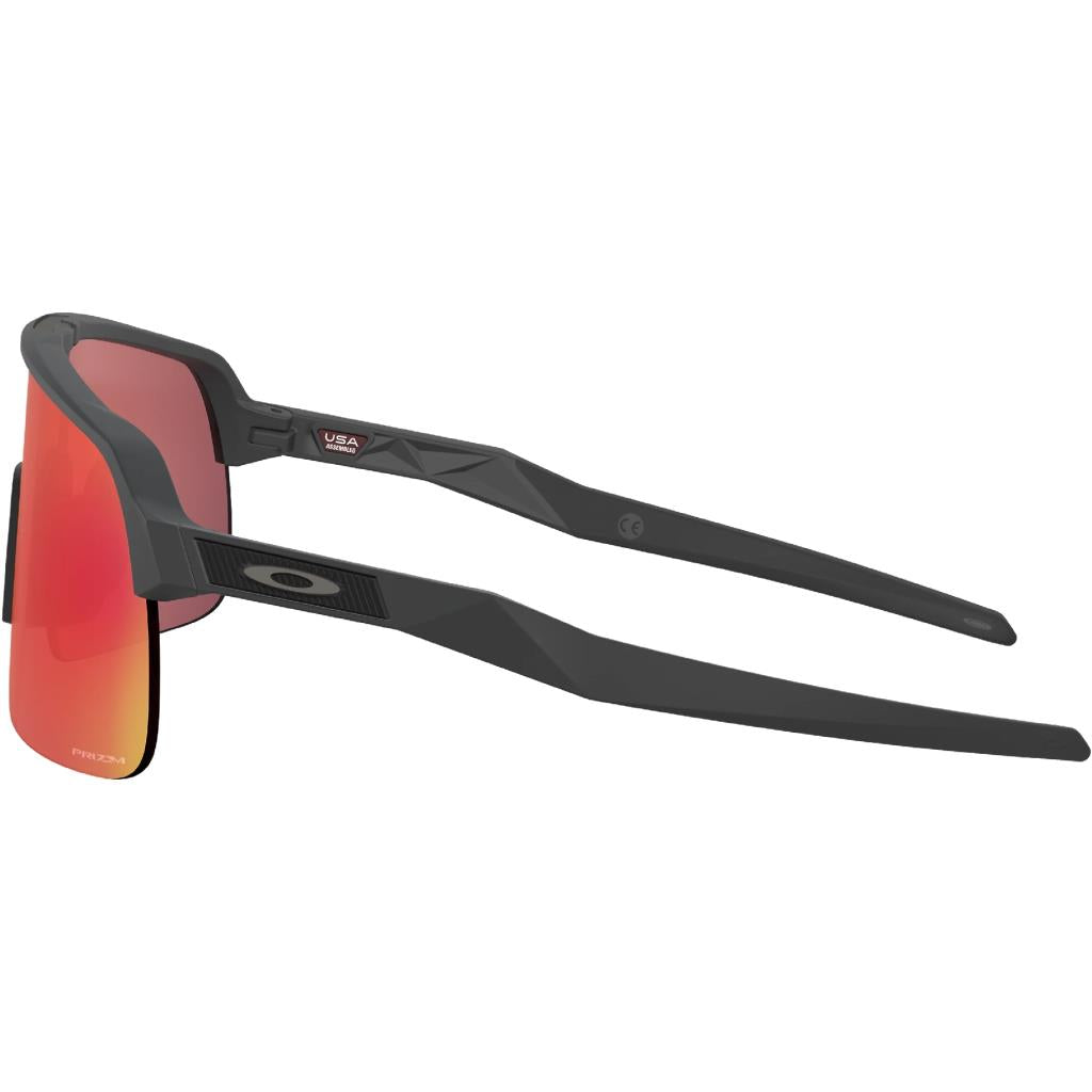 Oakley Sutro Lite Cycling Sunglasses Matte Carbon Prizm Trail Torch