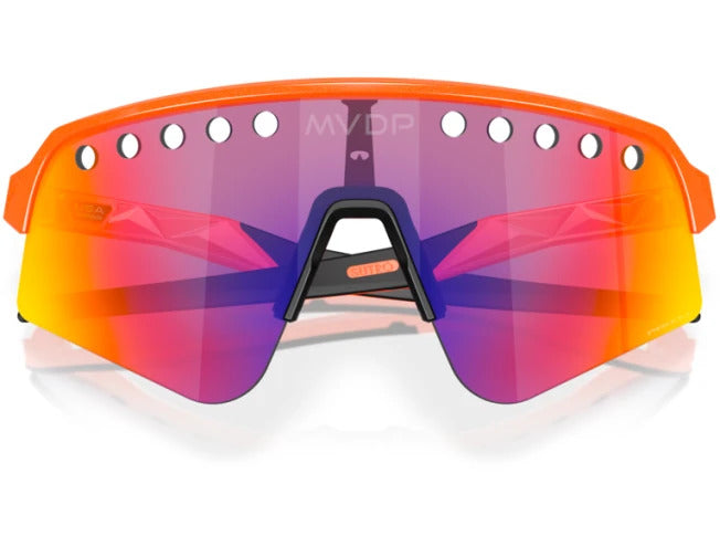 Oakley Sutro Lite Sweep Mathieu van der Poel Special Edition Cycling Sunglasses MVDP Orange Sparkle Prizm Road