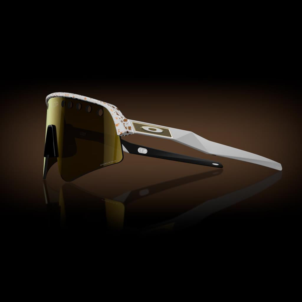 Oakley Sutro Lite Sweep Mathieu van der Poel Özel Seri Güneş Gözlüğü 946533 MVDP Red Gold Splatter Prizm 24K