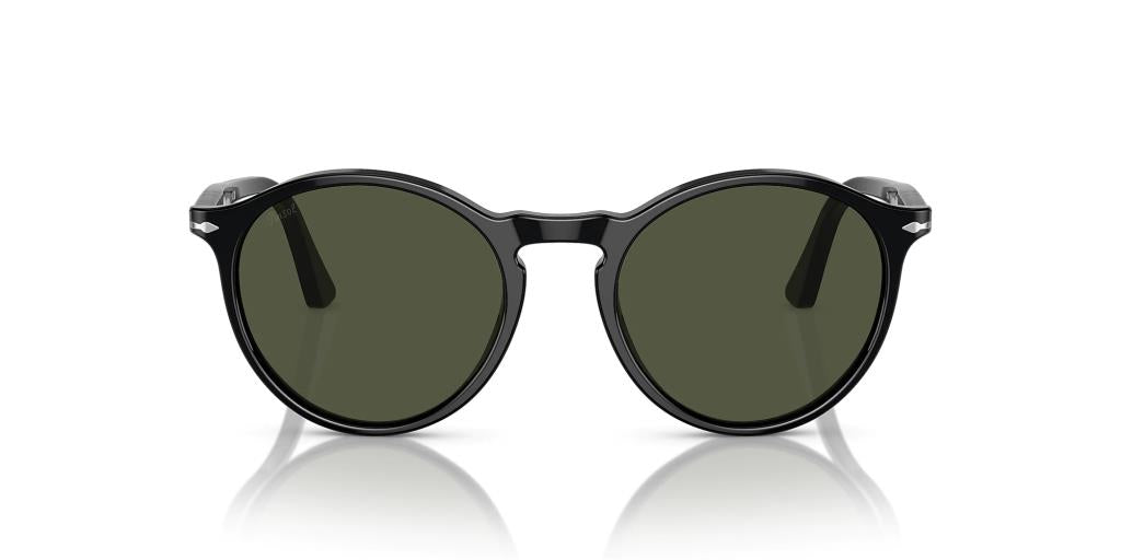 Солнцезащитные очки Persol 0PO3285S Чёрные Зелёные 95/31 52 Екартман
