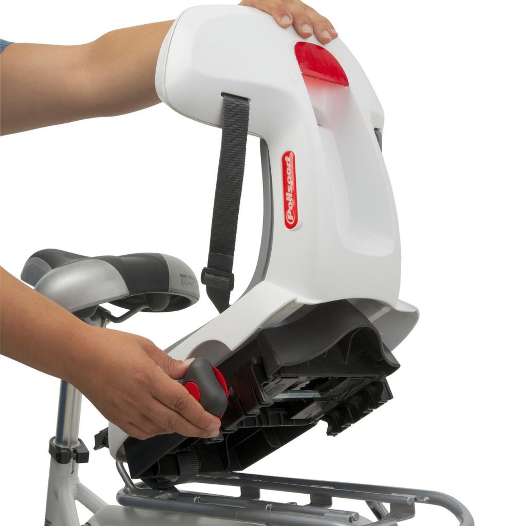 Polisport Guppy Junior Bagaj Bağlantılı Arka Çocuk Koltuğu Beyaz