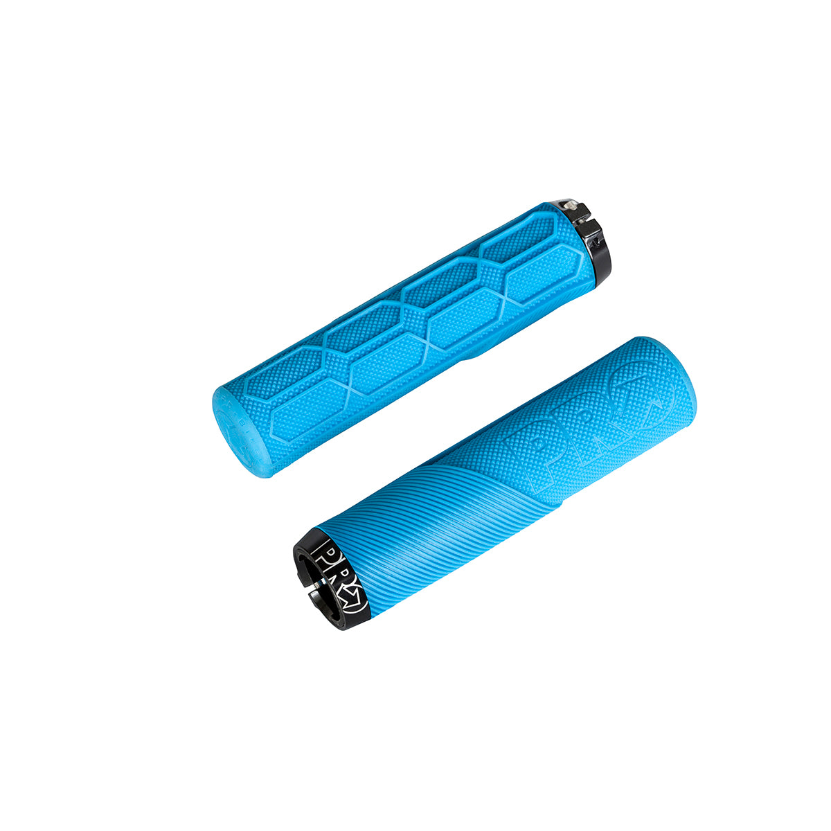 Pro Lock On Trail Flange Blue Screw Bicycle Handle 32x130mm PRGP0069