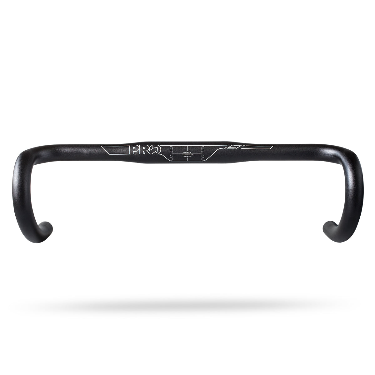 Компактный руль шоссейного велосипеда Pro LT, 42 см, 31,8 мм, черный алюминий