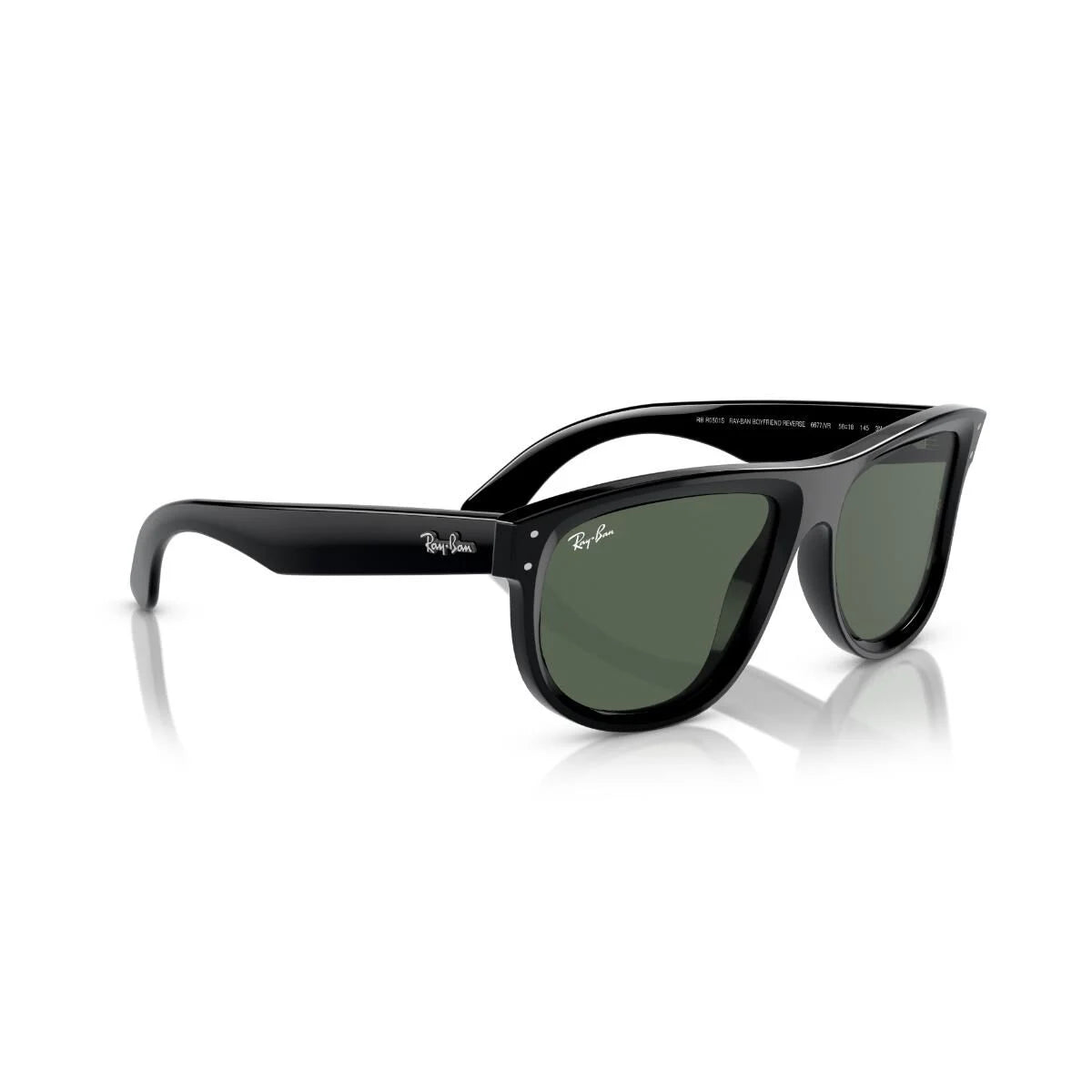 Ray-Ban Boyfriend Reverse Güneş Gözlüğü RBR0501S 6677VR 56 Ekartman Black Dark Green