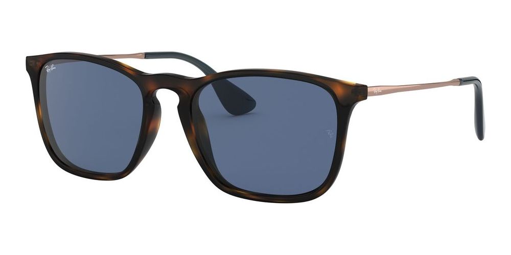 Ray-Ban Chris 0RB4187 Güneş Gözlüğü Havana Dark Blue