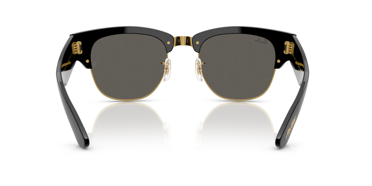 Ray-Ban Mega ClubMaster ASAP Rocky Özel Koleksiyon Güneş Gözlüğü 0RB0316S Black On Gold Dark Grey 53 Ekartman 6826J5
