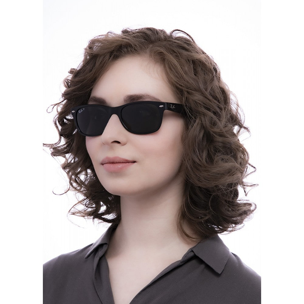 Солнцезащитные очки Ray-Ban New Wayfarer 0RB2132 646231 55 Ekartman Rubber Black on Black G-15 Green