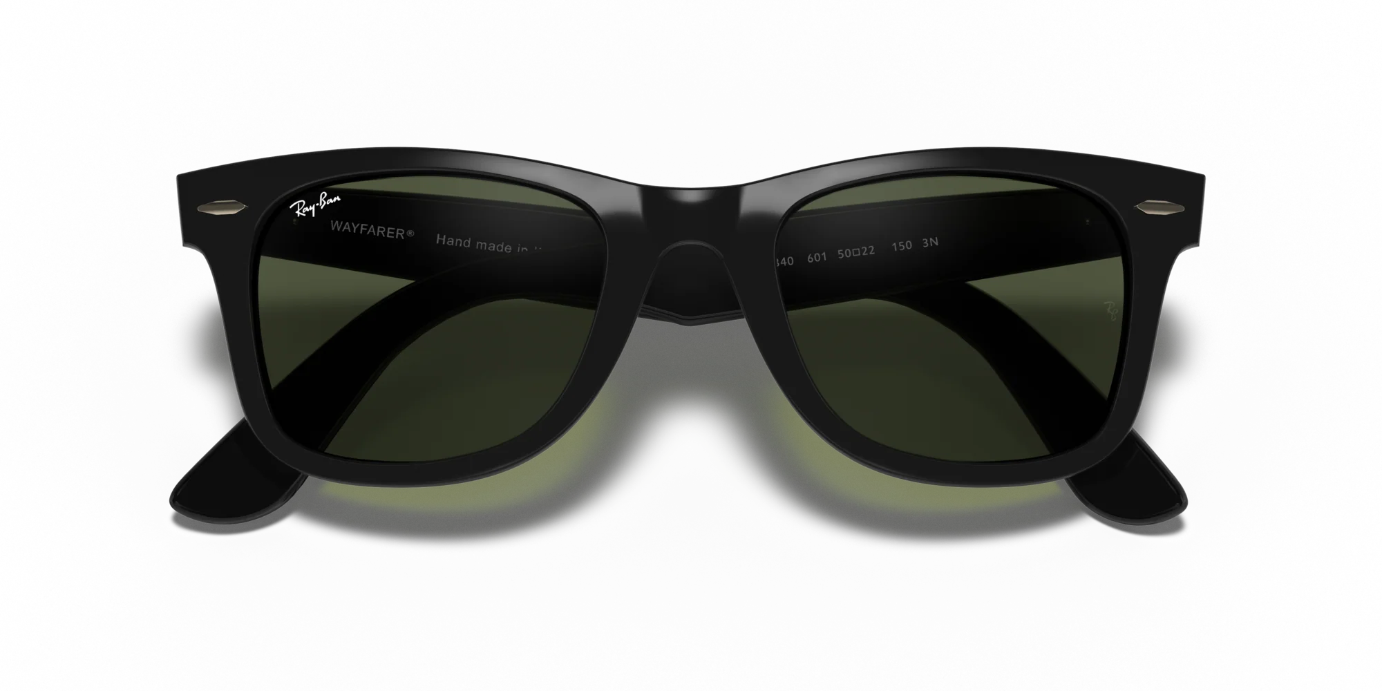 Ray-Ban Wayfarer Güneş Gözlüğü RB4340 601 Black G-15 Green 50 Ekartman