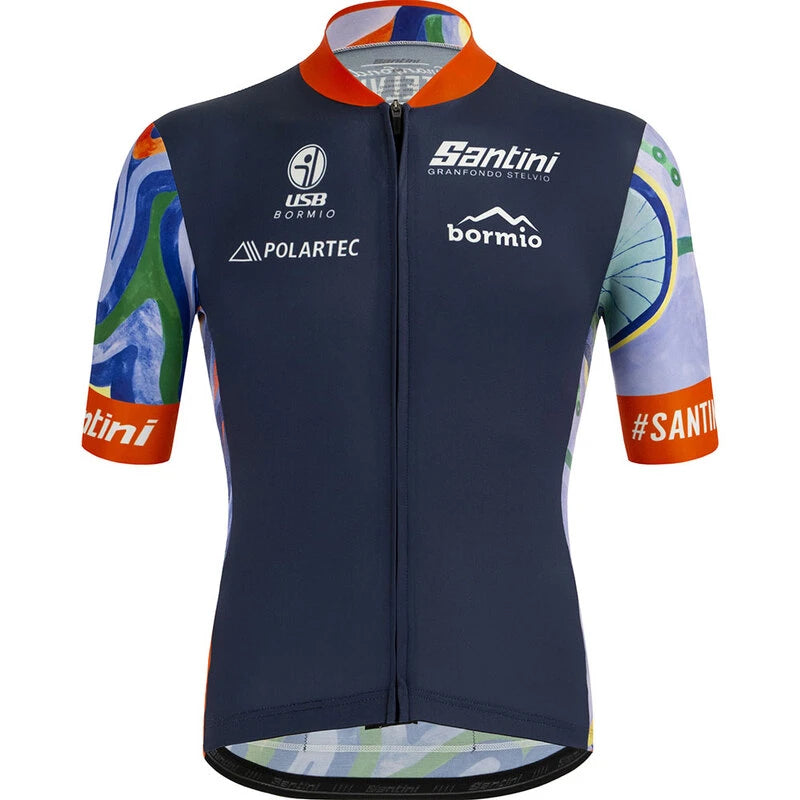 Santini GF Stelvio Erkek Bisiklet Forması Polartec GF94075C1STEL