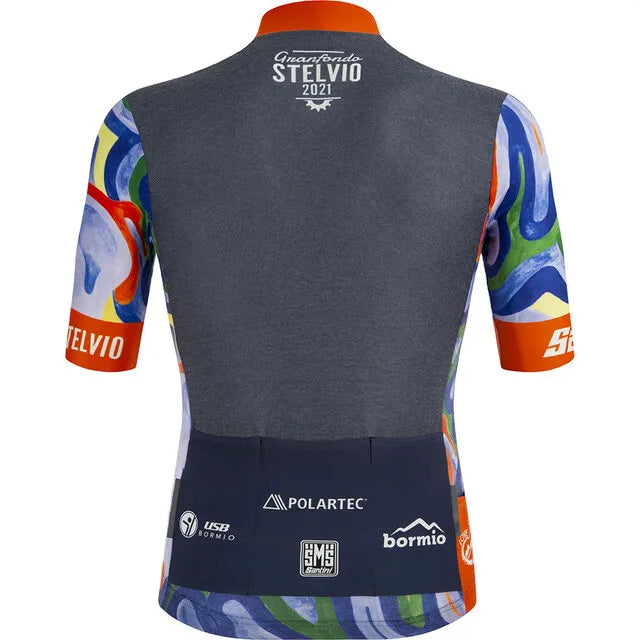 Santini GF Stelvio Erkek Bisiklet Forması Polartec GF94075C1STEL