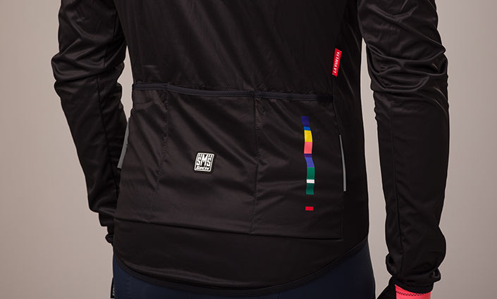 Santini GIST La Vuelta Official Erkek Rüzgarlık Bisiklet Ceketi RE33275GIST