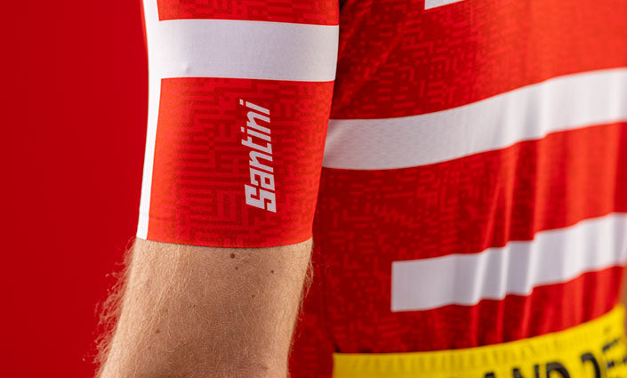 Santini GRAN DÉPART COPENHAGUE Tour De France Özel Seri Bisiklet Forması RE94075CGDC2TDF