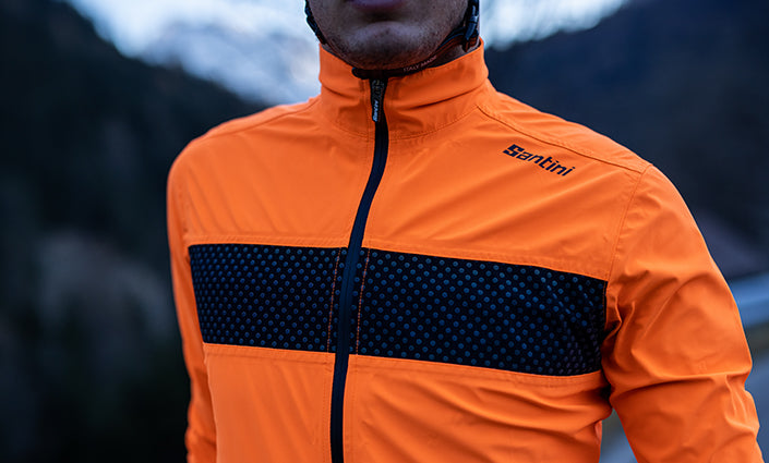 Santini GUARD MERCURIO Erkek Yağmurluk Bisiklet Ceketi 1W50775GUARDMERC