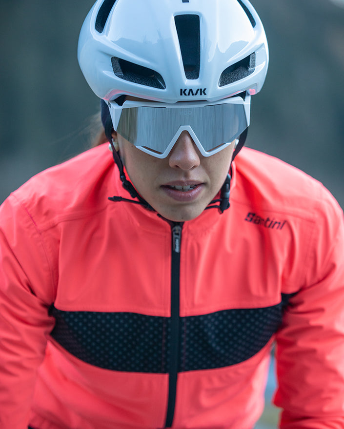 Santini GUARD MERCURIO Kadın Yağmurluk Bisiklet Ceketi 1W51775GUARDMERC