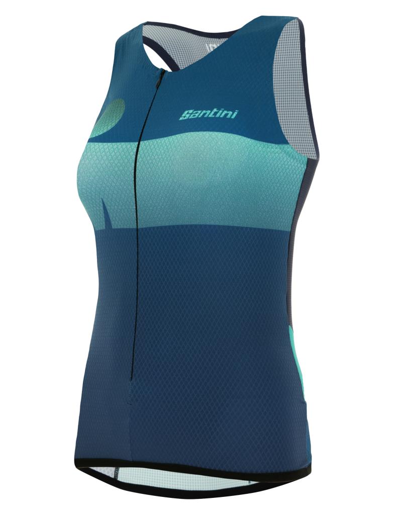 Santini Ironman Audax Design Tritop For Lady Kadın Triathlon Atlet 9I6500AUDAX
