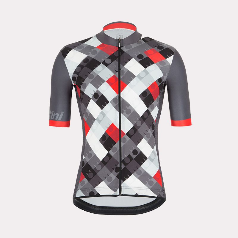 Santini Ironman SS Jersey Erkek Kısa Kol Forma 9I94075RVIS Ironman VIS Design