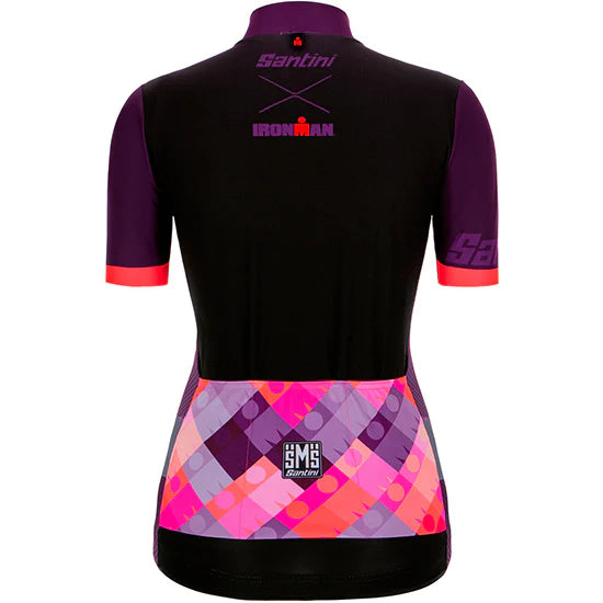 Santini Ironman SS Jersey Kadın Forma 9I940L75RDEA Ironman DEA Design Granatina