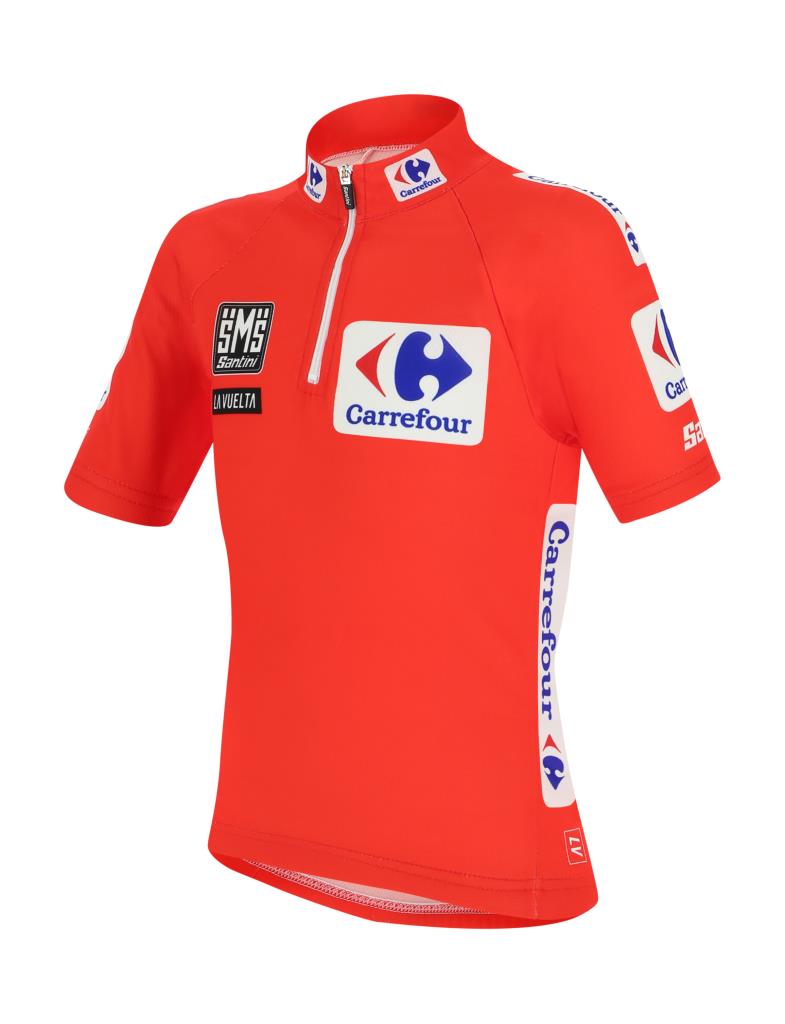 Santini La Vuelta Özel Seri CarreFour Çocuk Bisiklet Forması RE942B1418LV