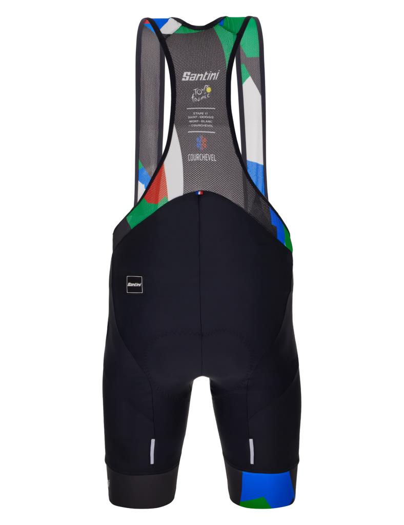 Santini Mont Blanc Courchevel Tour De France Askılı Bisiklet Taytı RE1075FBBLNC3TDF