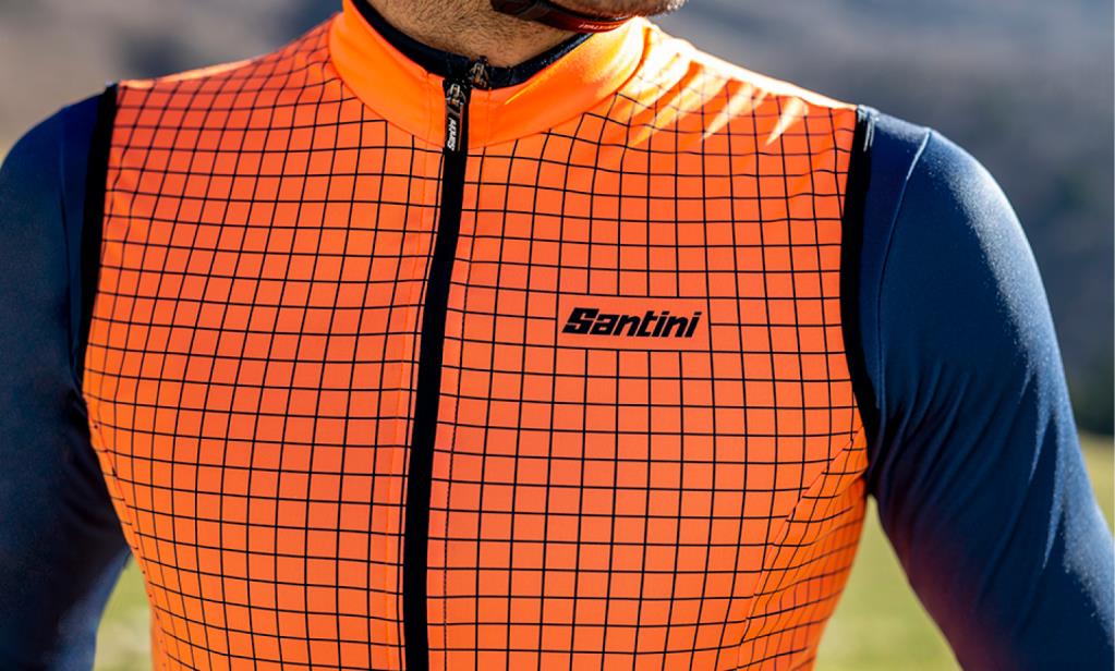 Santini Nebula Büyük Beden Erkek Rüzgarlık Yelek 1W54275NEBUL