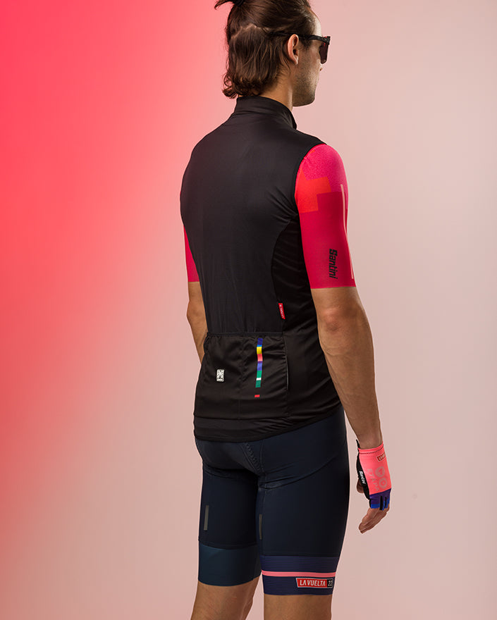 Santini Nebula GIST La Vuelta Özel Seri Erkek Rüzgarlık Yelek RE54275GIST