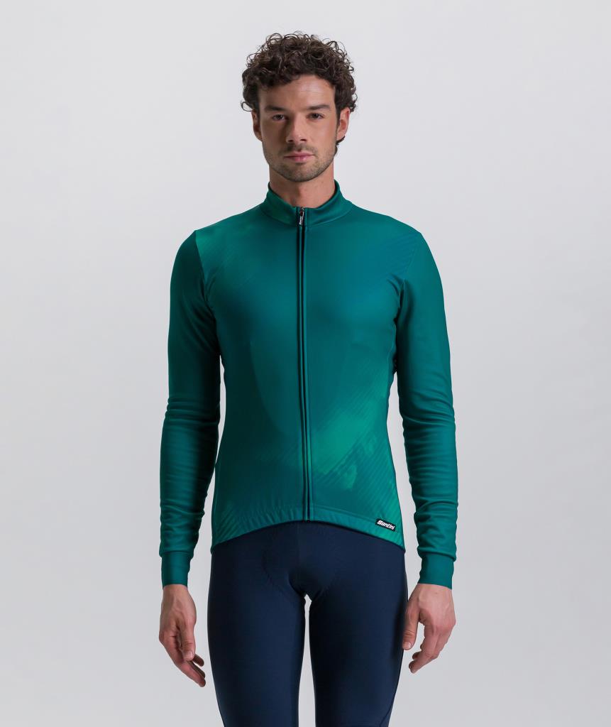 Зимняя термофутболка для велоспорта Santini PURE DYE 4W216075PUREDYE