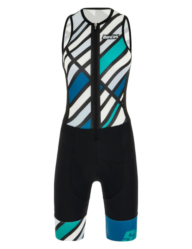 Santini Redux Raggio Kadın Kolsuz Trisuit 1T771IMGREDUXRAGG TEAL