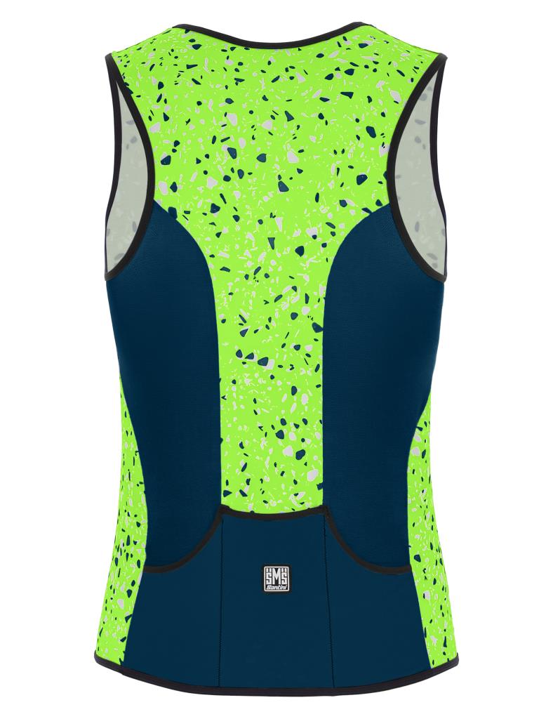 Santini Sleek Design Pietra Tri Top Triathlon Atlet 1T6300SLEEKPIET