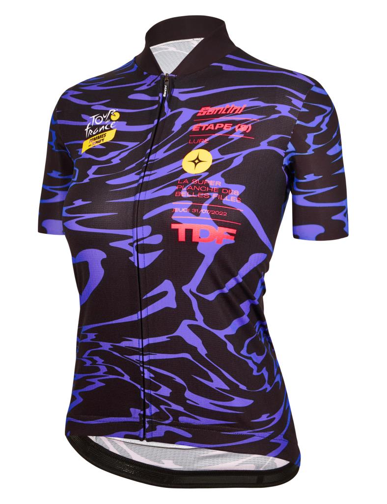 Santini Tour De France PLANCHE DES BELLES FILLES Kadın Bisiklet Forması RE940L75FILLETDFF