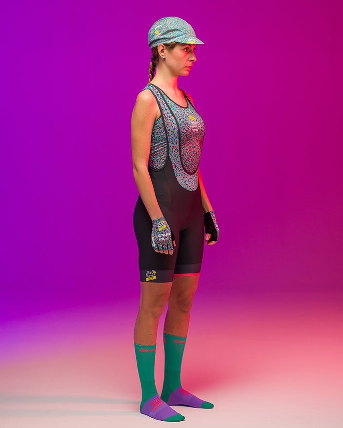 Santini Tour De France PLANCHE DES BELLES FILLES Özel Seri Kadın Askılı Bisiklet Taytı RE1065GILFILLETDFF