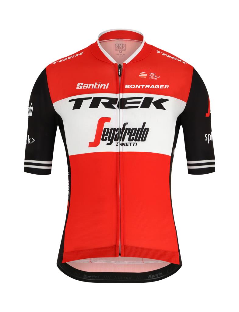 Santini Trek Segafredo Pro Team Jersey Tour De France Erkek Forma RE94475C19TS