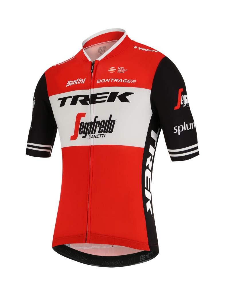 Santini Trek Segafredo Pro Team Jersey Tour De France Erkek Forma RE94475C19TS