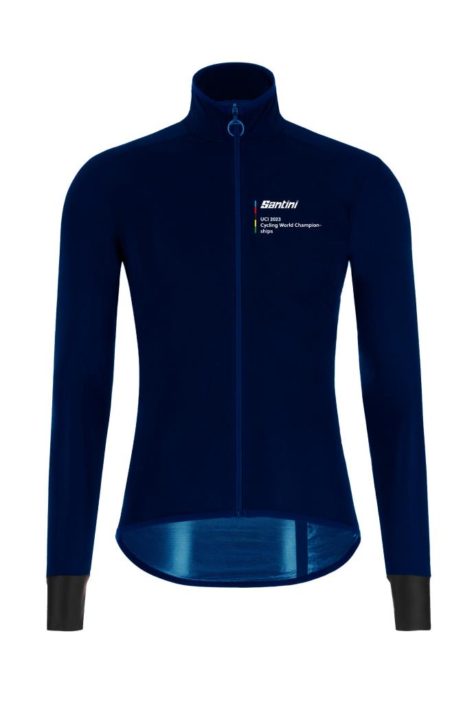 Santini UCI Cycling World Championships City Grid Glasgow Road World Cup Rain Jacket Erkek Yağmurluk Ceket RE52275CITY3WCG