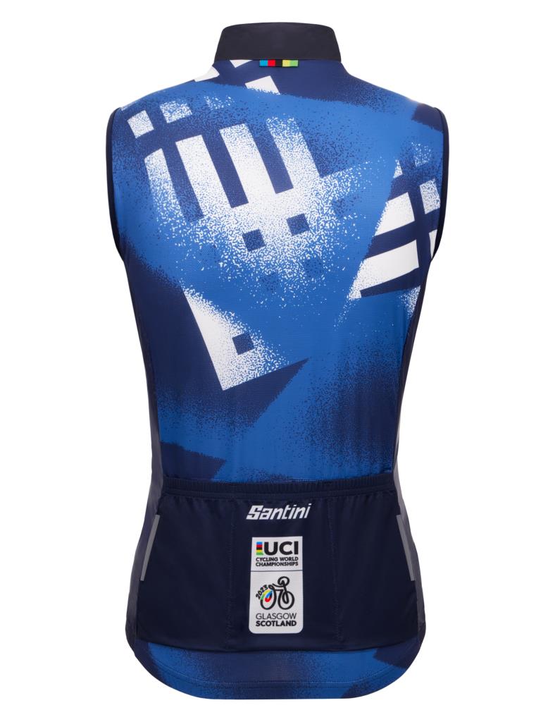 Santini UCI CYCLING WORLD CHAMPIONSHIPS Özel Seri Erkek Rüzgarlık Yelek RE54575CCITY3WCG