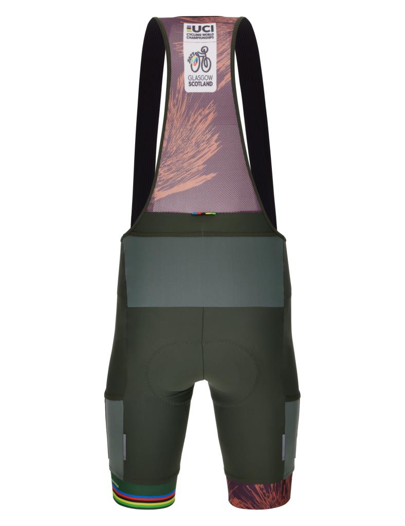 Santini UCI Cycling World Championships ROCKY Erkek Askılı Bisiklet Taytı RE1075C3ROCKY3WCG