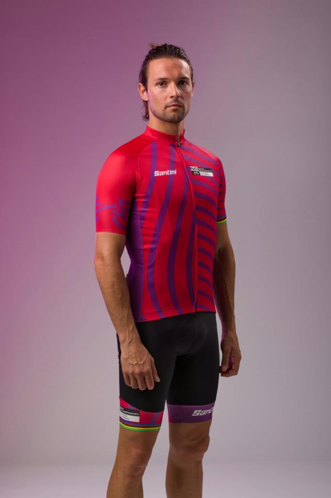 Santini UCI Road World Championships Wollongong Erkek Bisiklet Forması EC94075CKEVOWL1