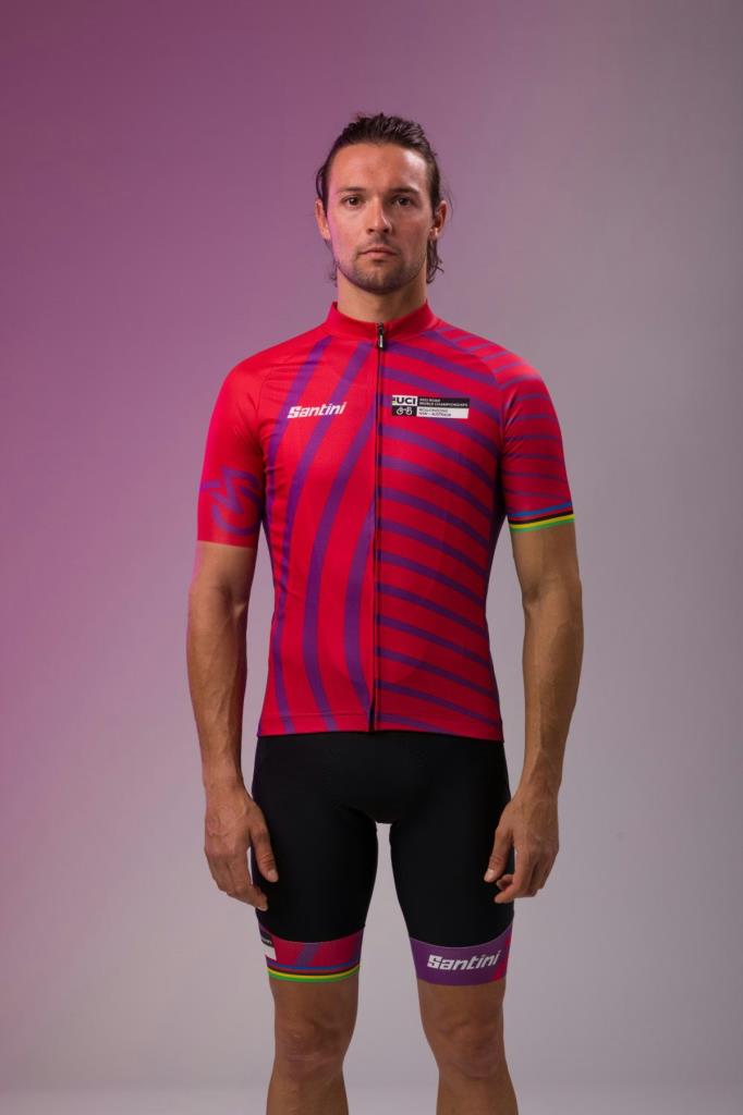 Santini UCI Road World Championships Wollongong Erkek Bisiklet Forması EC94075CKEVOWL1