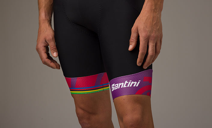 Santini UCI Wollongong Askılı Kadın Bisiklet Taytı EC1075GITR1WL22