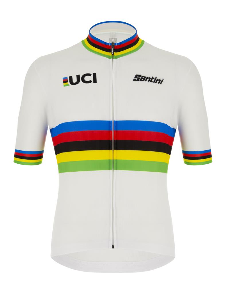 Santini UCI WORLD CHAMPION Polartec Kumaşlı Erkek Bisiklet Forması RE94075CWORLDECO