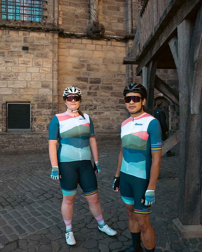 Santini UCI World Championship CloudScape Özel Seri Unisex Bisiklet Forması RE94075CCLOUD3WCG