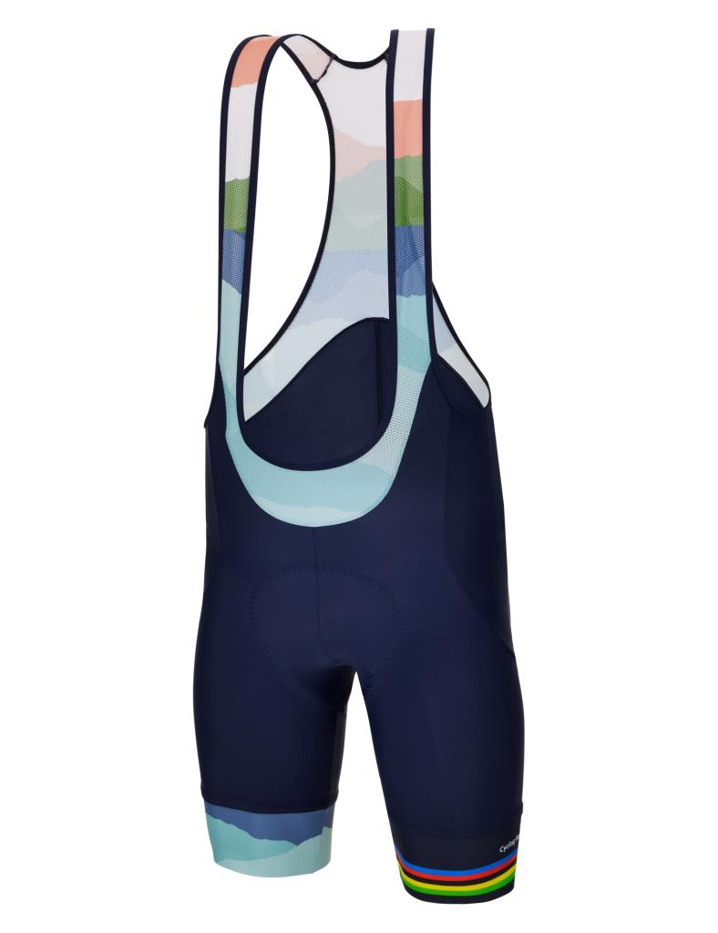 Santini UCI World Cycling Championship Cloudscape Askılı Unisex Bisiklet Taytı RE1075FBCLOUD3WCG