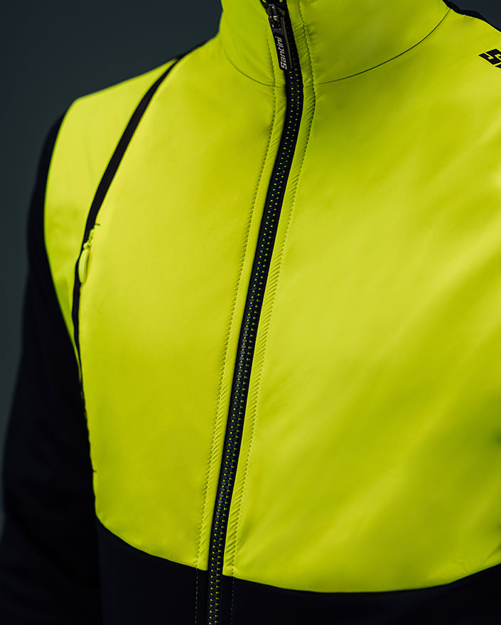 Santini VEGA ABSOLUTE Polartec Erkek Kışlık Bisiklet Ceketi 3W50775ABSOLVEGA