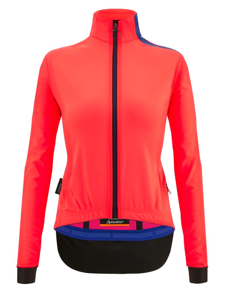 Santini VEGA MULTI With Hood Polartec Kadın Kışlık Bisiklet Ceketi 3W508L75VEGAMULT