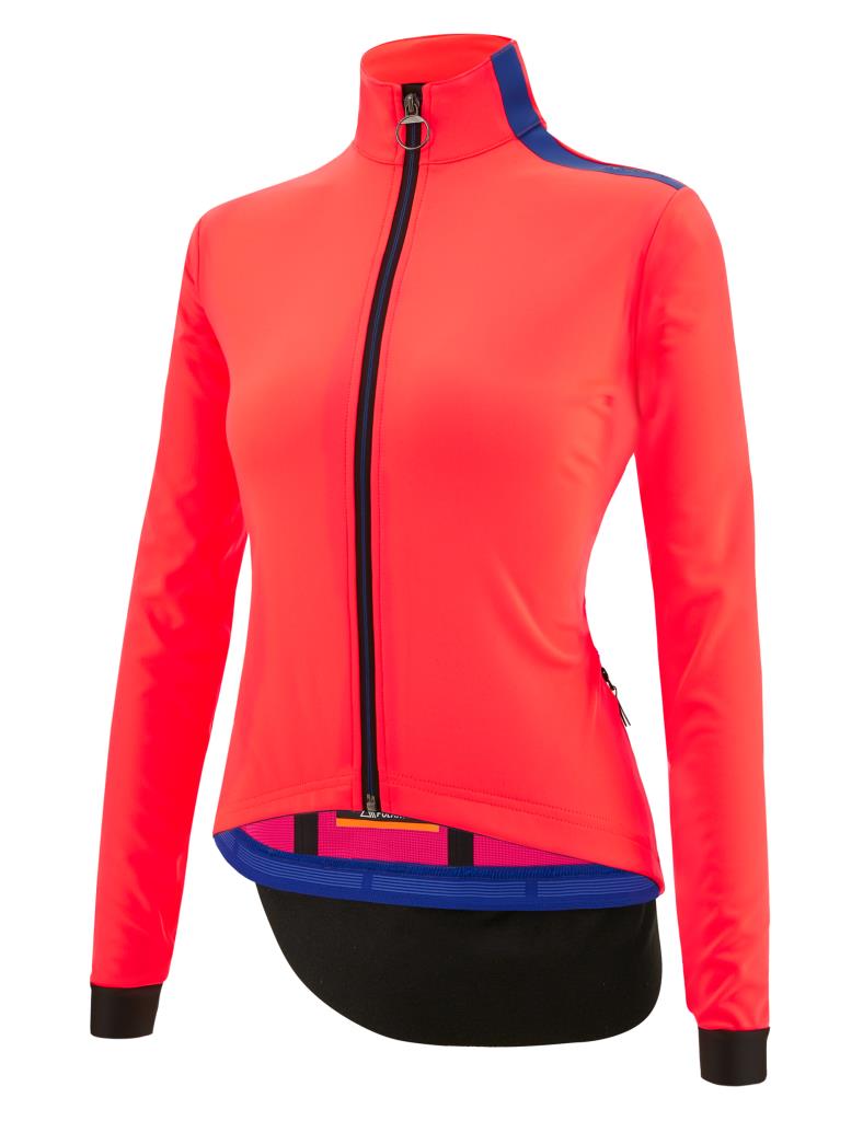 Santini VEGA MULTI With Hood Polartec Kadın Kışlık Bisiklet Ceketi 3W508L75VEGAMULT