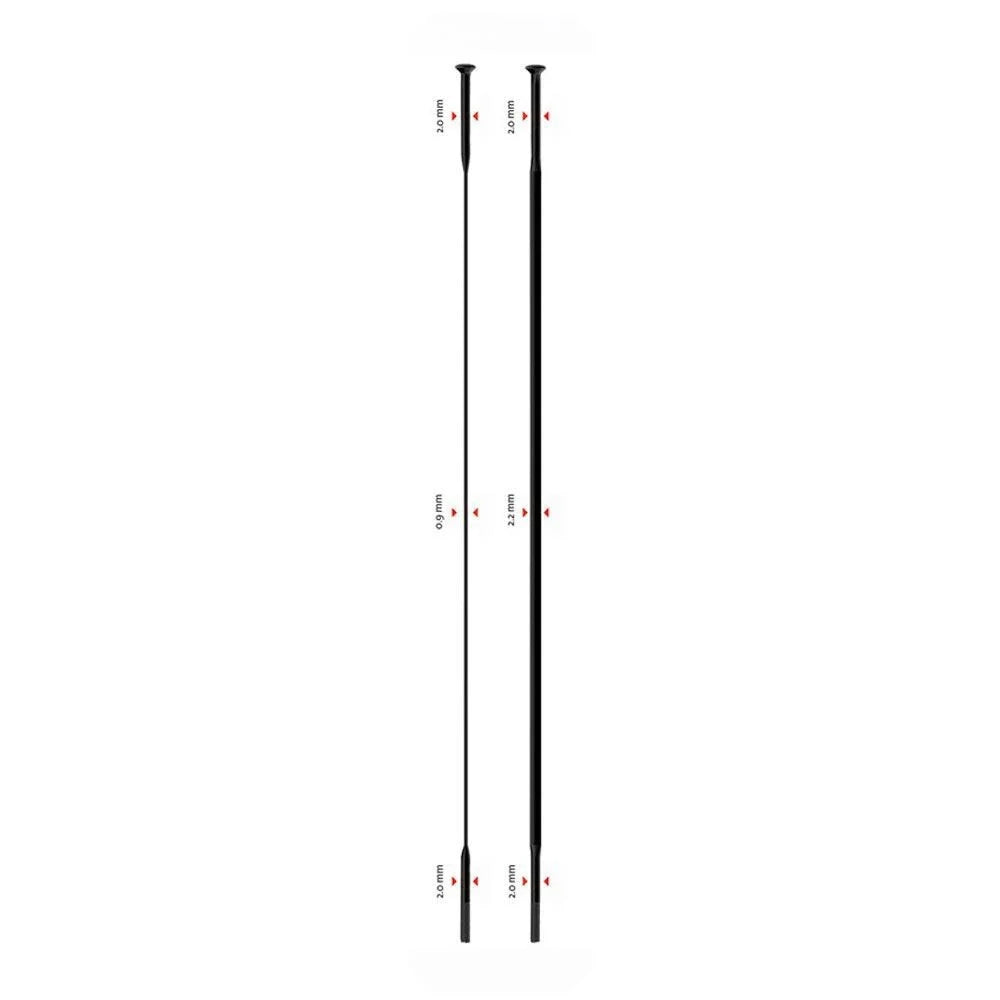 Sapim CX Ray SP Jant Teli Straight Pull Düz Başlı 294mm Siyah